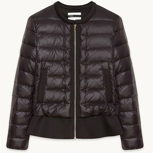 Maje Paris Gaya Black Quilted Bomber Jacket Women’s FR 40 US 8/M